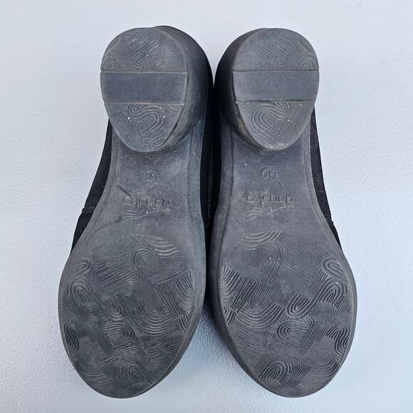 Oxford Pumps Black Nubuck Leather  Dansko Robin Size EU 37 US 6.5-7 Heeled - Picture 11 of 13